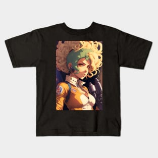 Anime Cute Girl Space Mechanic Kids T-Shirt